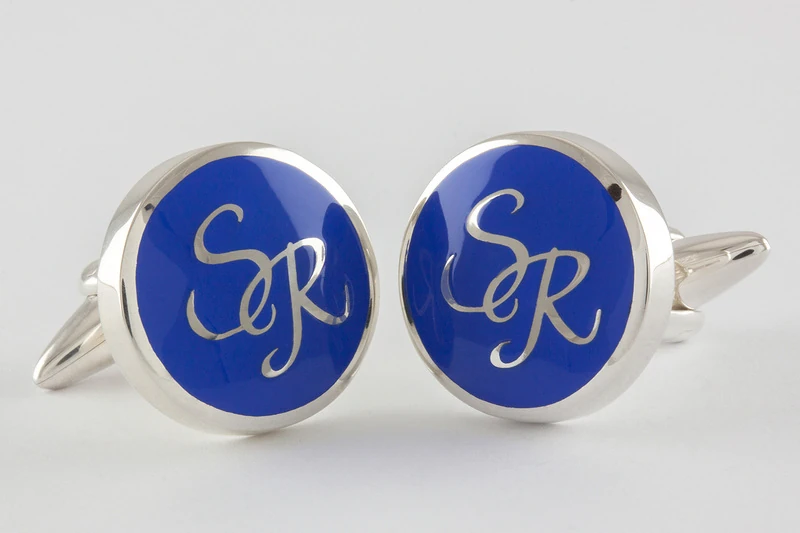 Monogramma rotondi Gemelli da polso
