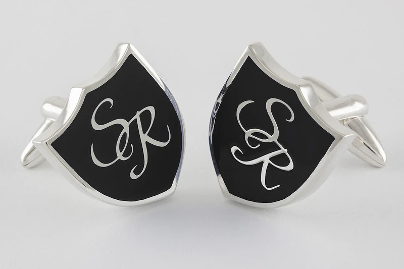 Monogramma stemma Gemelli da polso